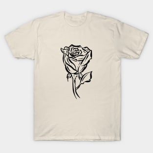 Gothic Black Rose T-Shirt